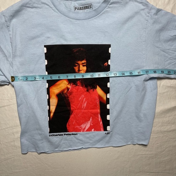 Pleasures x Björk Dancing  RARE GRAIL  Tee Blue Sz. Med - Picture 8 of 8